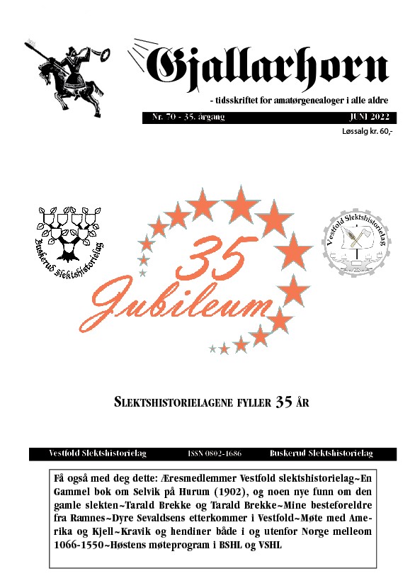 Gjallarhorn nr 70 utgitt 2022